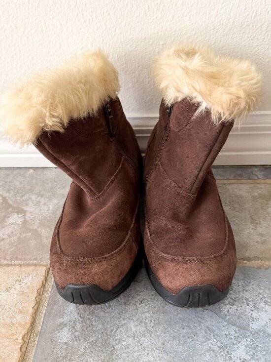 Sorel Northern Lite Zip Winter Boots Women Sorel Northern Lite Zip Womens 8 Brown Suede Fur Lined Winter Boots
